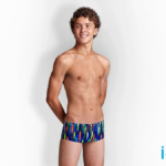 FUNKY TRUNKS Boys Sidewinder Trunks Fire Cracker