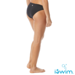 TYR WOMEN’S SOLID CLASSIC BIKINI BOTTOM BLACK - Image 3