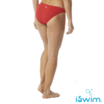 TYR WOMEN’S SOLID CLASSIC BIKINI BOTTOM RED - Image 3